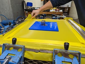 Restretching of Screen Printing aluminum frames