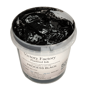 4 Color Process Black Plastisol Ink