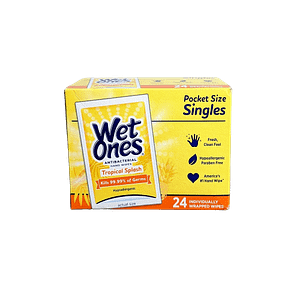 Wet Ones Antibacterial Hand Wipes 24